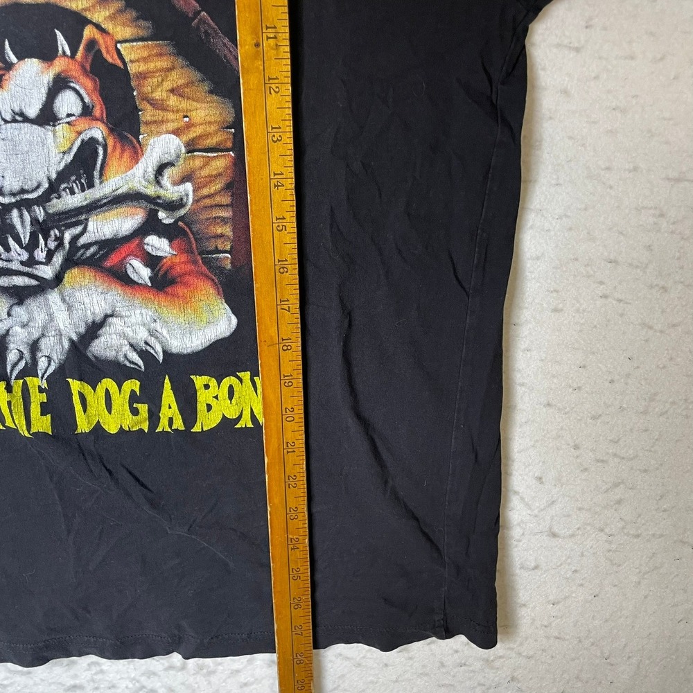 ACDC Givin The Dog A Bone Graphic T-Shirt Mens Large Black Short Sleeve Band Tee - Picture 5 of 5